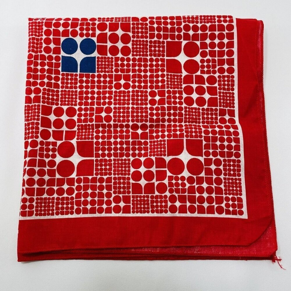 Kate Spade Ford Susan Komen Breast Cancer Awareness Bandana Handkerchief Red 21” - Picture 7 of 12